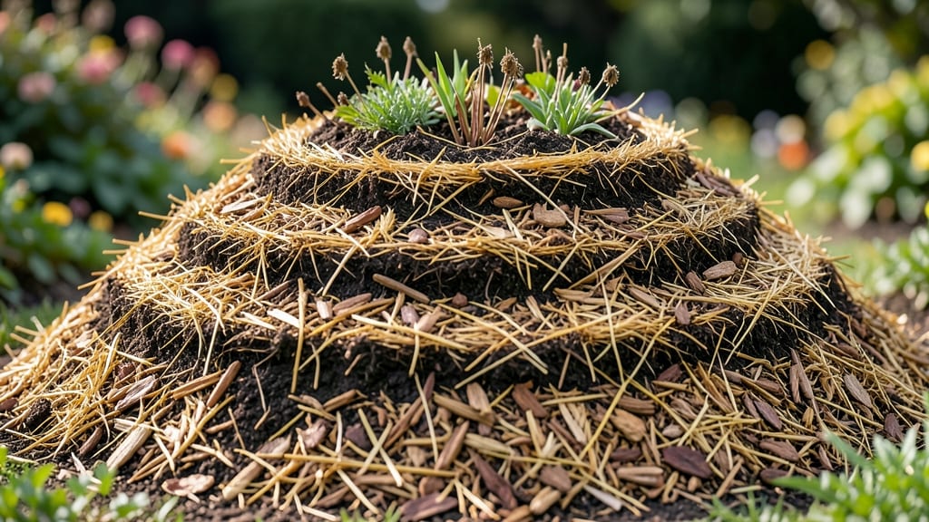 Mulch Volcanoes for Perennial Blooms