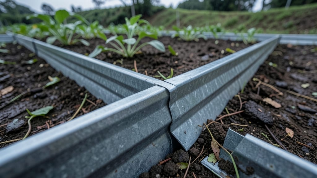 Galvanized Steel Edging for Heavy Rain
