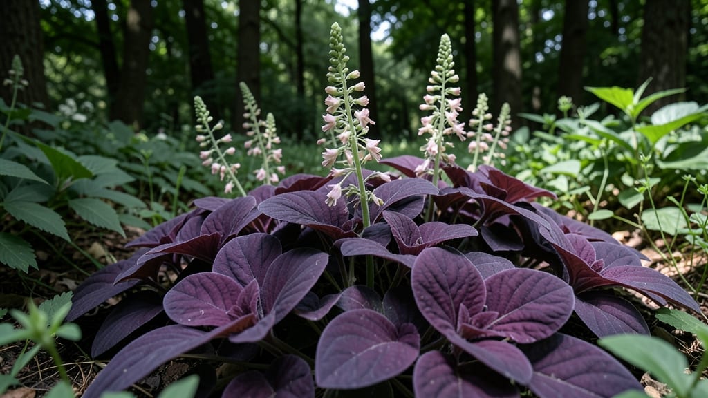 Coral Bells With Purple Foliage