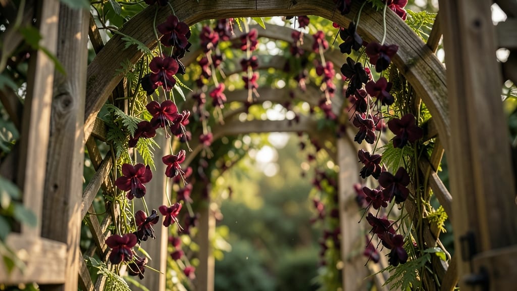 Rustic Wooden Trellis Snapdragon Arches