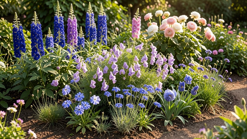 Classic English Mixed Border Flower Bed