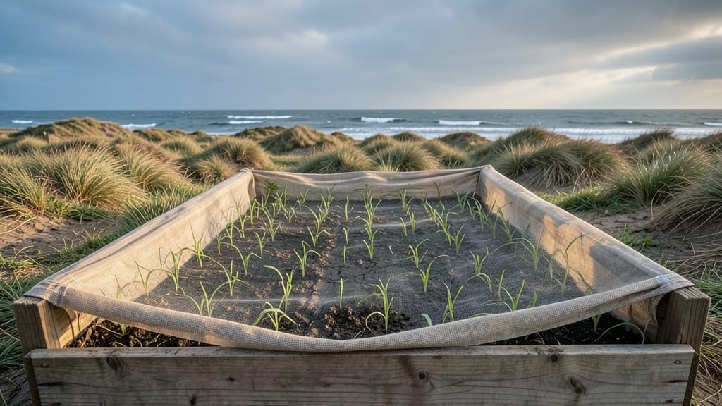 Windbreak Fabric for Coastal or Open Gardens