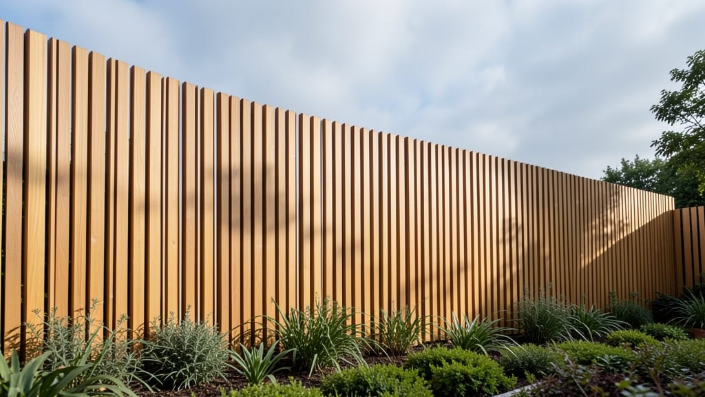 Cedar Slat Privacy Screen
