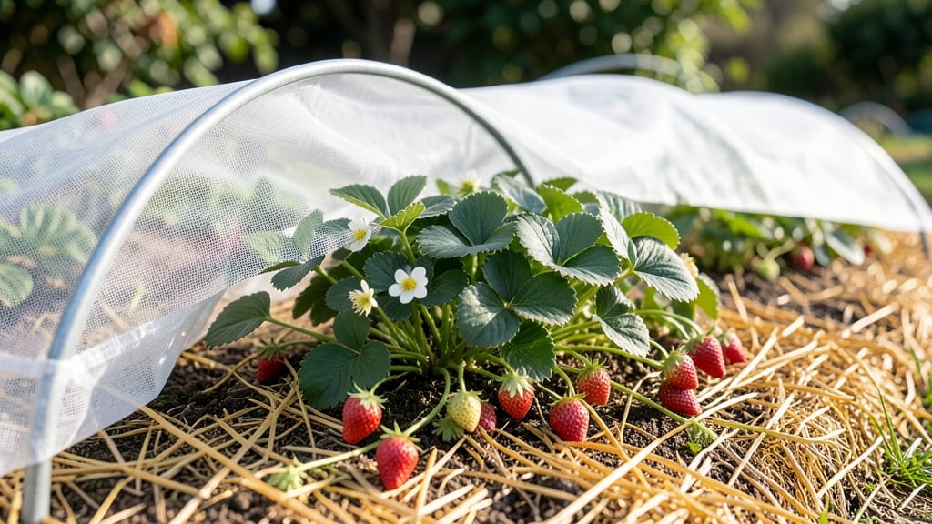 Strawberry Bed Cover: Frost-Proof Mulch for Year-Round Plant Protection