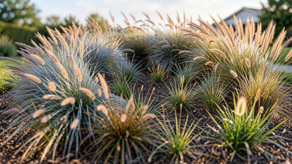 Ornamental Grass Spiral Garden