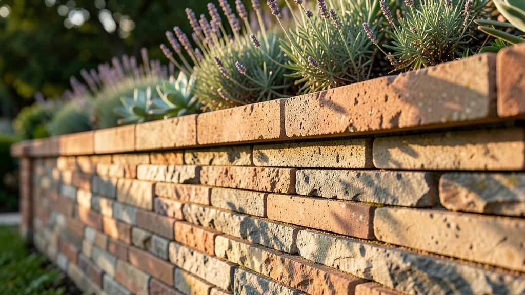 Brick or Stone Retaining Wall Beds