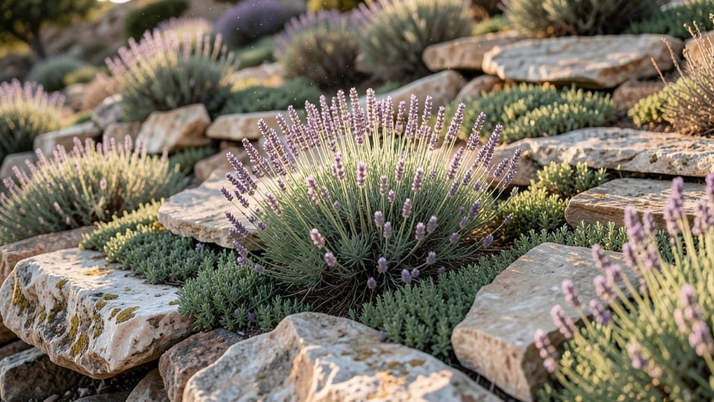 Lavender and Thyme Rock Garden