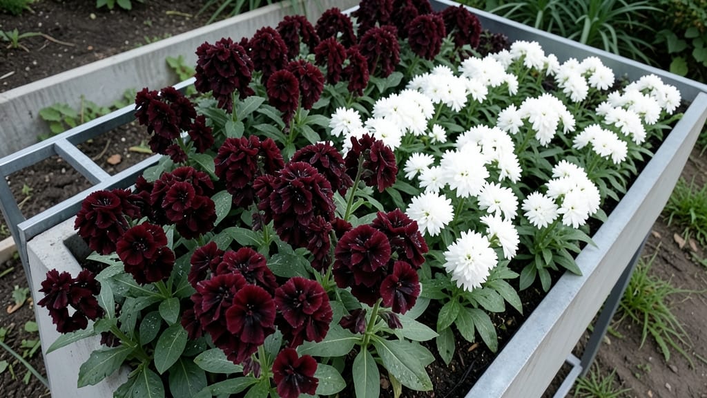Black and White Contrast Garden