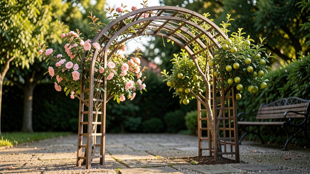 Arbor Trellis for Small Fruit Trees