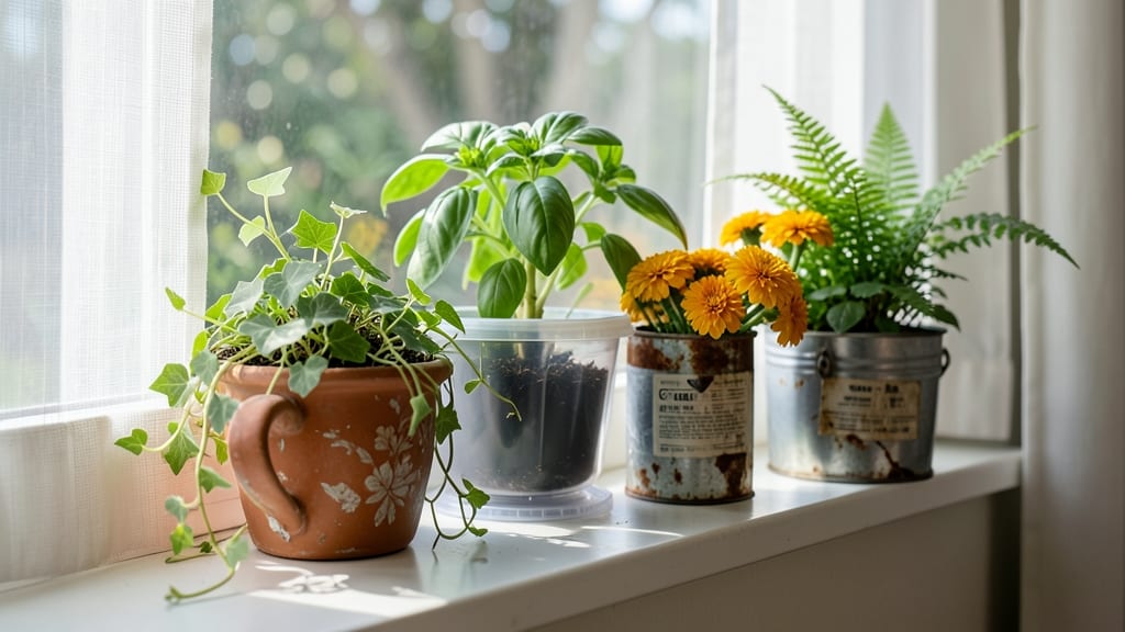Dollar Store Container Gardens