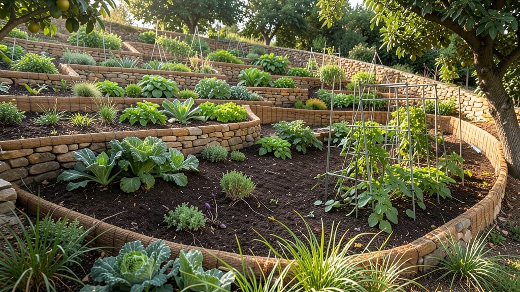Hillside Contour Garden Beds