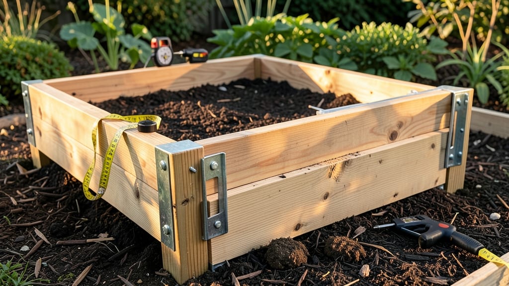 Raised Garden Bed Brackets: Heavy-Duty Galvanized Steel for Long-Lasting Strength