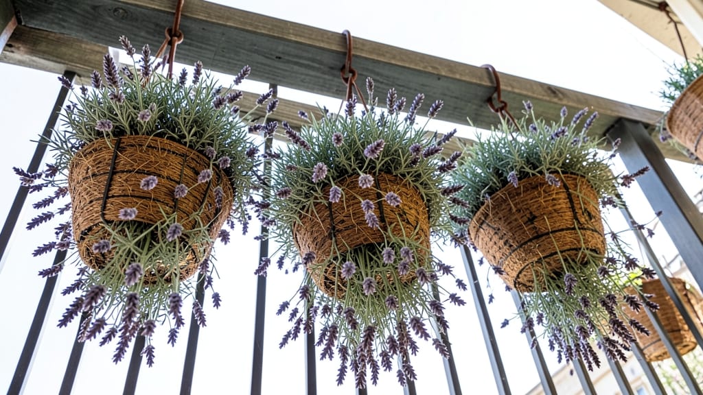 Hanging Basket Lavender Display