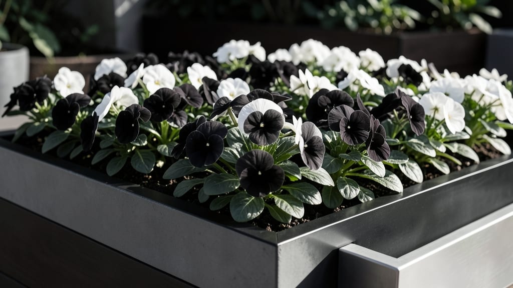 Black and White Impatiens Drama