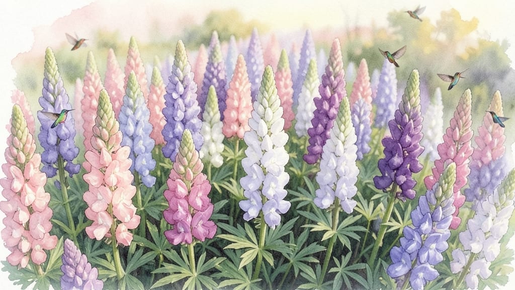 Rainbow Gradient Snapdragon Border