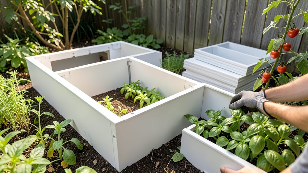 Pre-Fabricated PVC Raised Beds