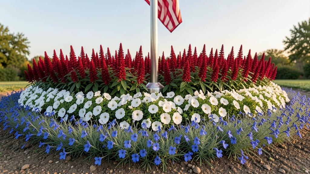 Red White and Blue Annual Border