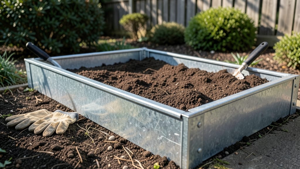 Land Guard Galvanized Raised Garden Bed Kit: Durable Steel Frame for Year-Round Planting
