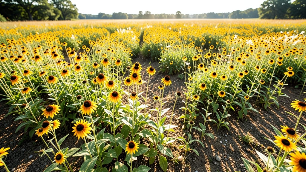 Sunburst Black-Eyed Susan Meadow