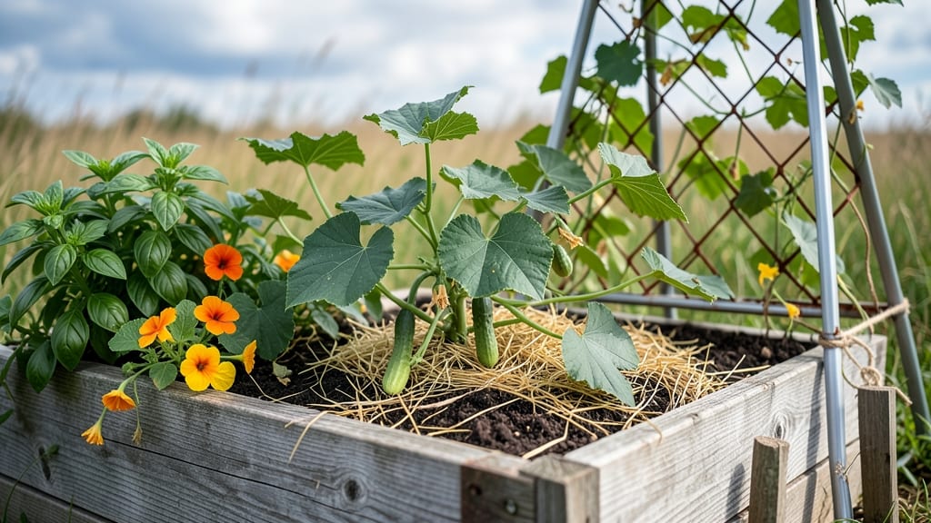 Raised Garden Bed With Trellis: Vertical Space Multiplier for Climbing Plants