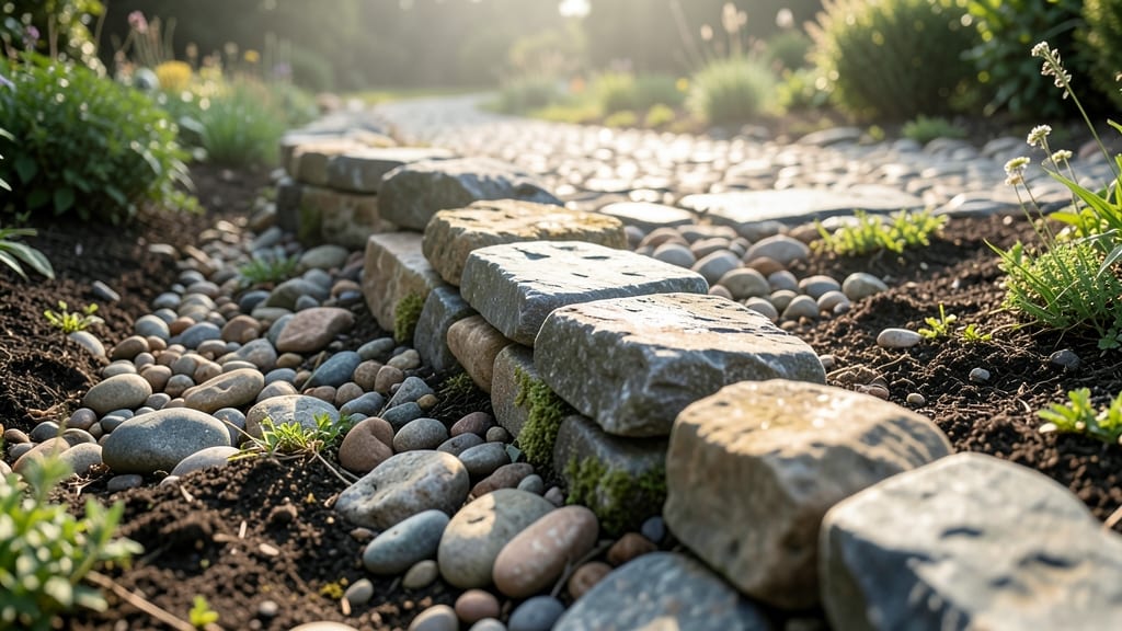 Natural Stone Edging for Timeless Elegance