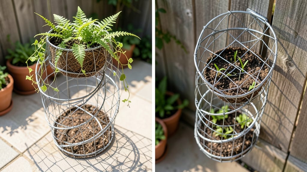 Chicken Wire and Wire Mesh Planters