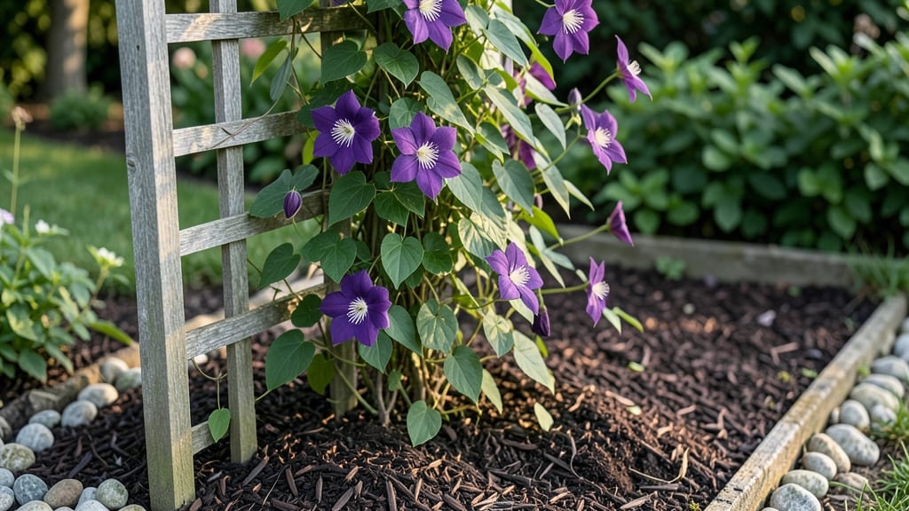 Flower Bed Trellis: Modular Height Adjustment for Climbing Vines