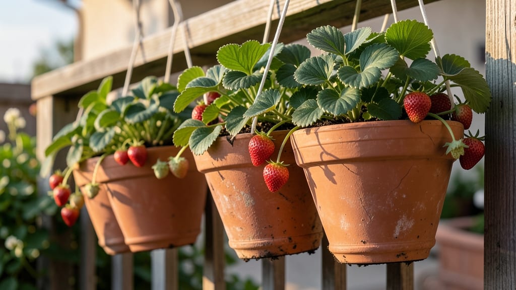 Hanging Basket Strawberry Planters