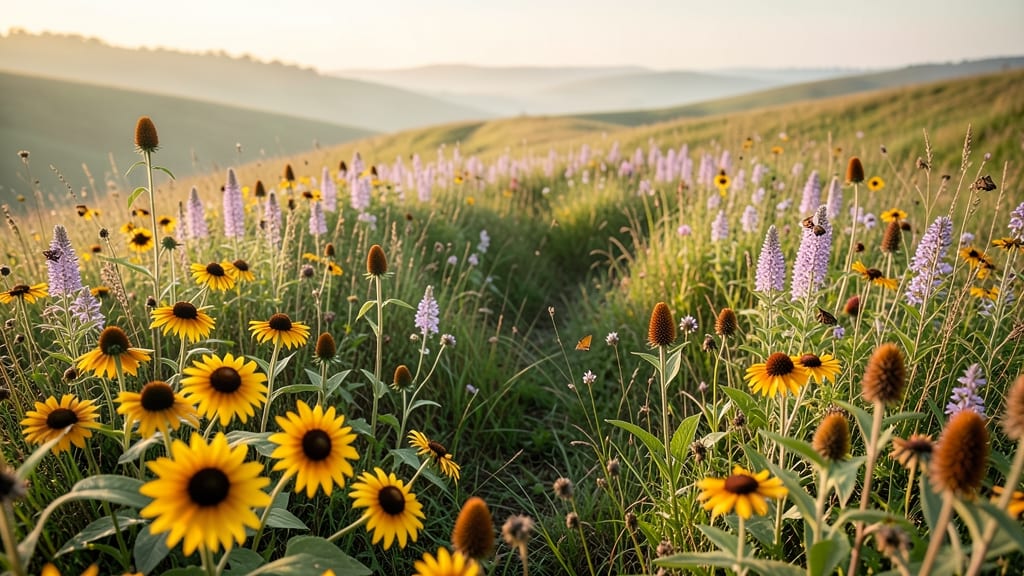 Wildflower Meadow Half Circle