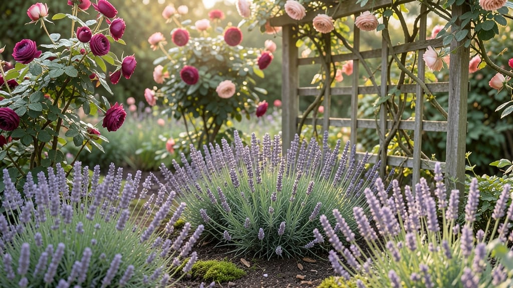 Cottage Garden Mix with Lavender and Roses