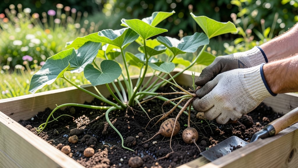 Raised Bed Sweet Potatoes: Deep Loose Soil Secrets for Monster Harvests