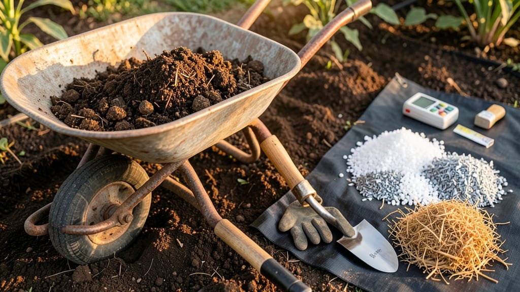 Flower Bed Soil Preparation: Loose, Nutrient-Rich Base for Thriving Blooms