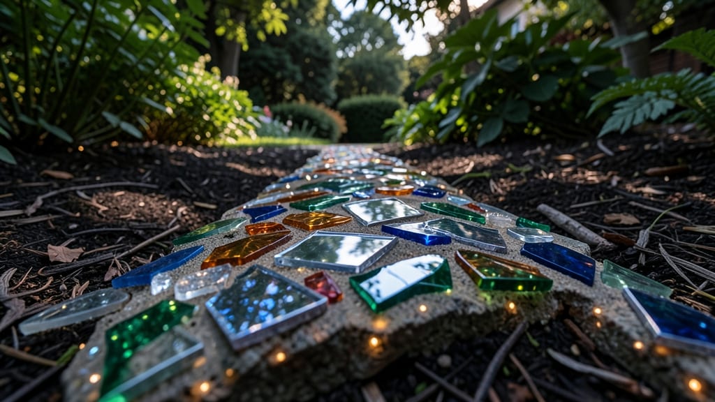 Glass or Mirror Shards for Whimsical Appeal