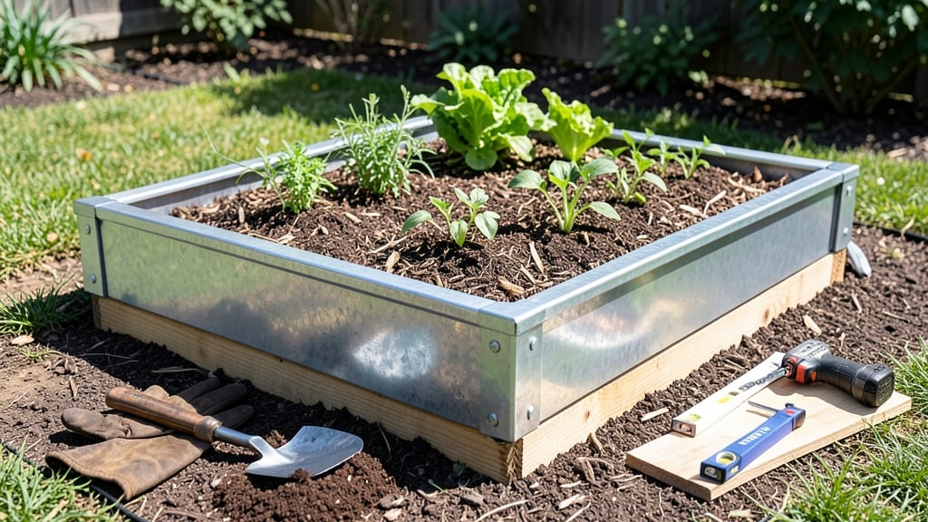 Galvanized Steel Raised Garden Bed DIY: Rustic Charm With Modular Height Control