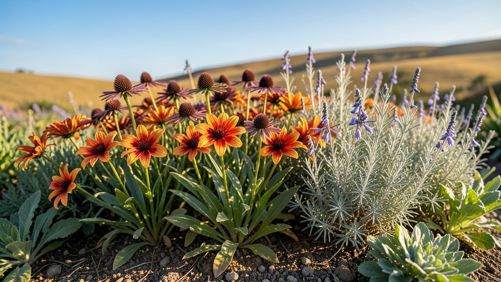 Drought-Resistant Perennial Cottage Garden