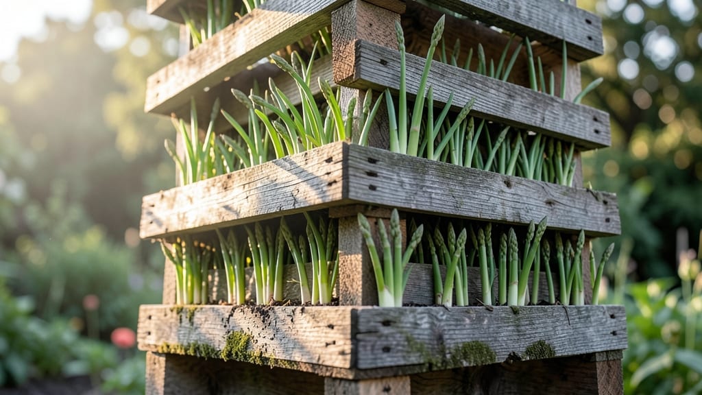 Pallet Wood Vertical Garden Tower