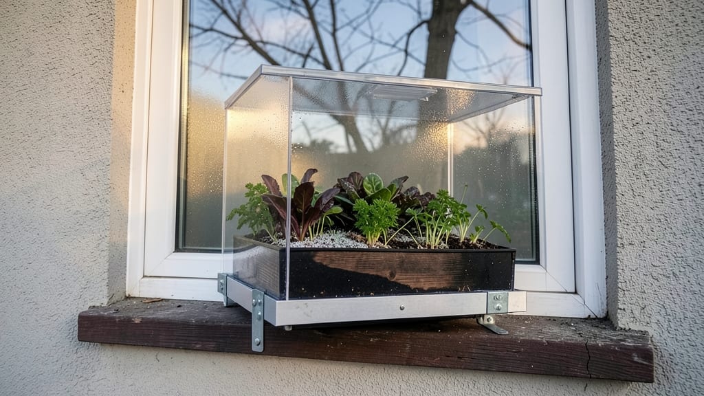 Mini Greenhouse Window Box