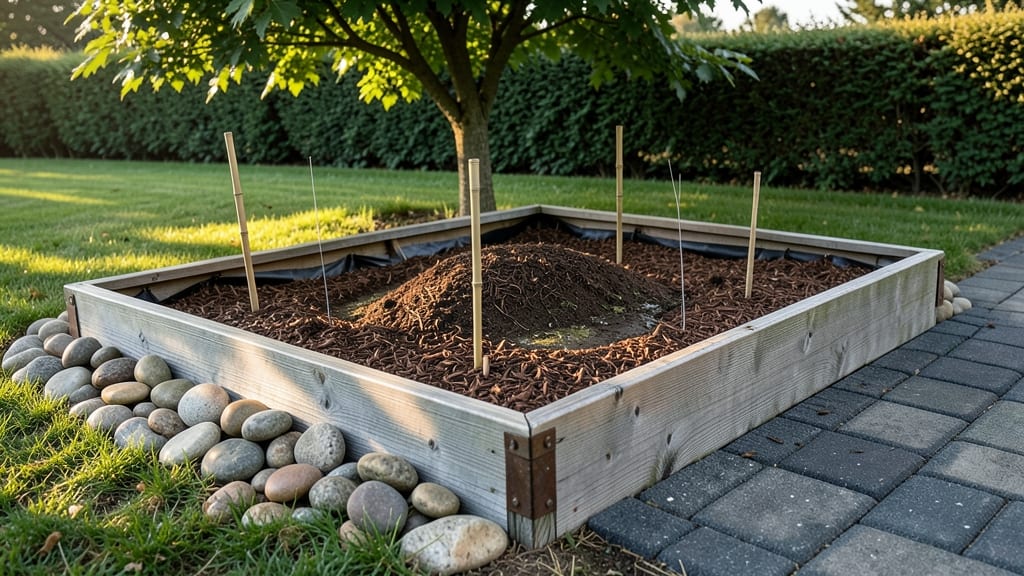 Garden Raised Bed Edging: Modular Stone Blocks for Clean Lines and Weed Barriers