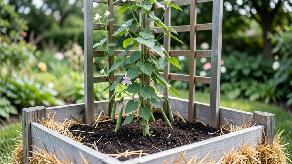 Raised Bed Trellis Systems: Vertical Space Maximizer for Climbing Plants and Privacy