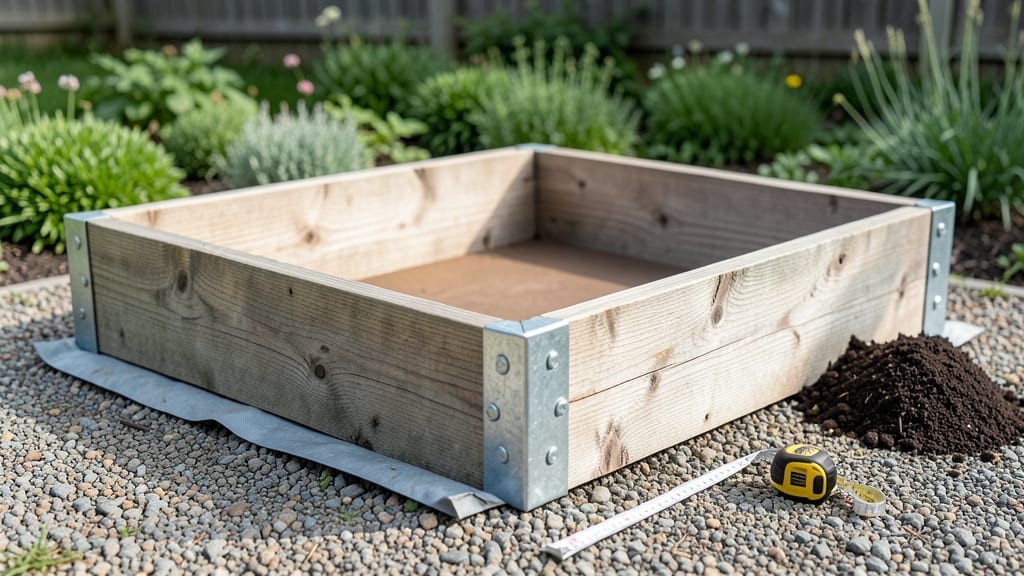 Raised Garden Bed Frame: Modular Height System for Perfect Plant Spacing