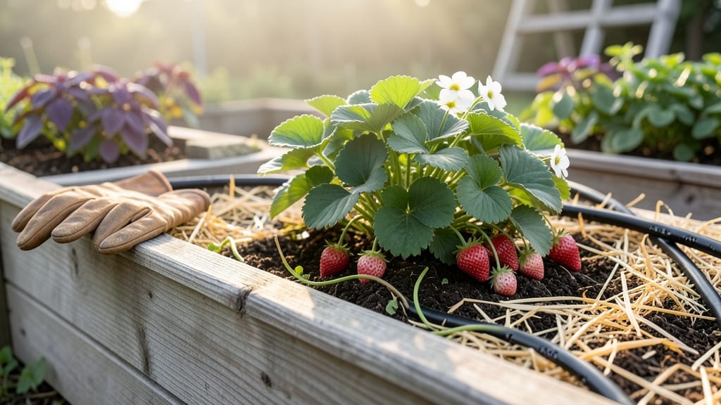 Raised Garden Bed for Strawberries: Year-Round Berry Bounty in 6 Inches Deep