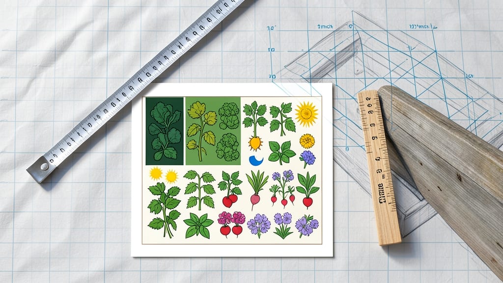 Raised Garden Bed Layout Planner: Modular Grid System for Perfect Plant Spacing