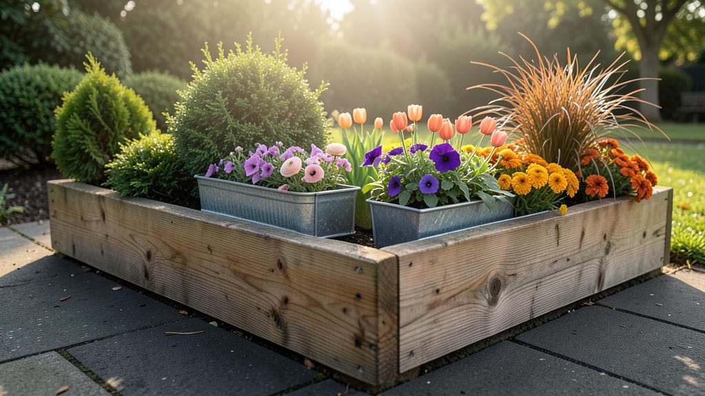Container Garden Raised Bed Combo