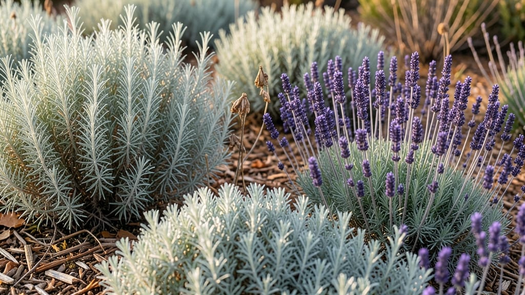 Russian Sage and Lavender Border