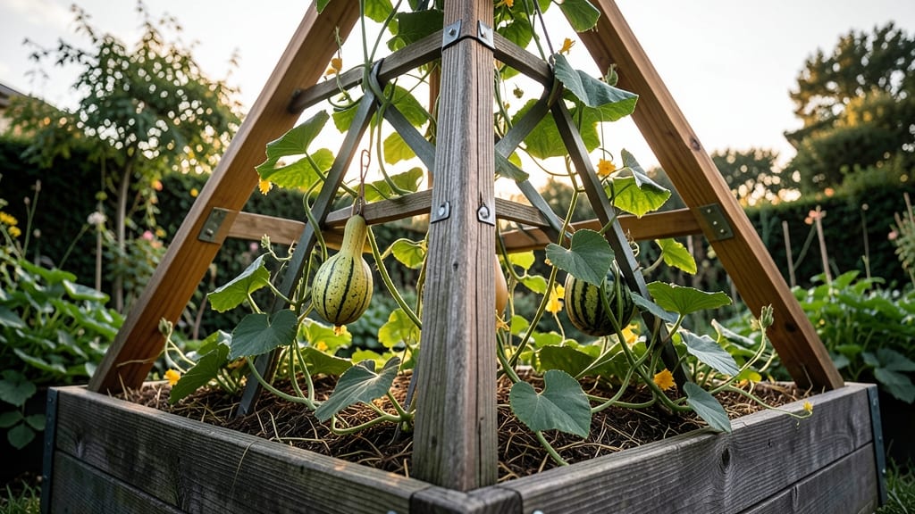 Tower Trellis for Heavy Vines