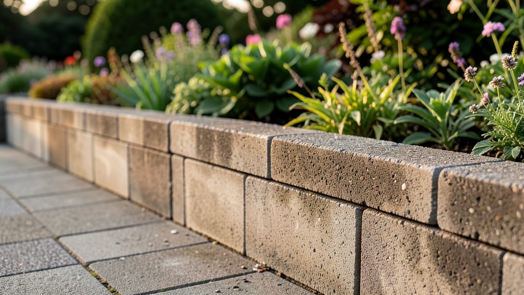 Cinder Block Edging