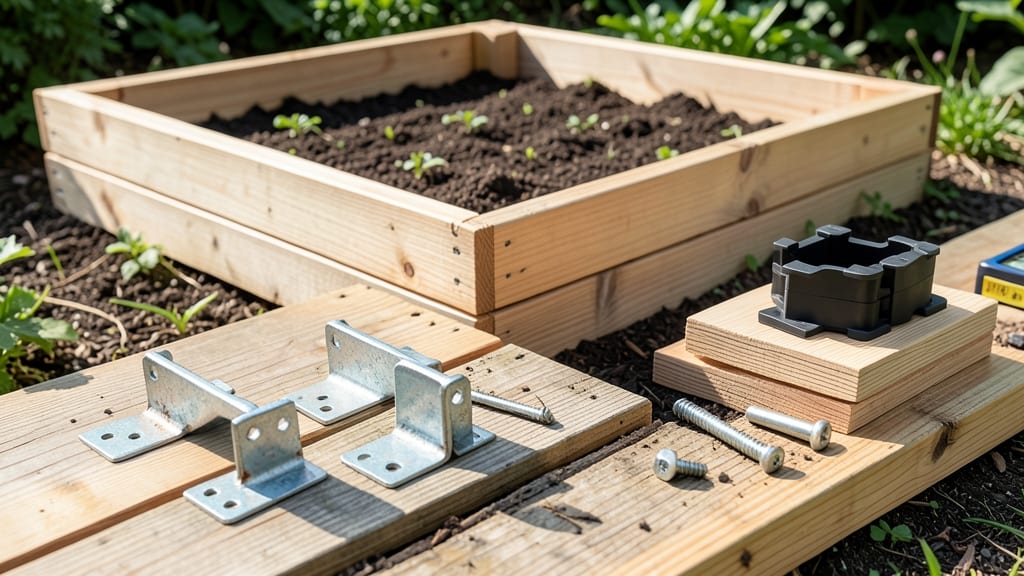 Raised Bed Corner Connectors: Heavy-Duty Galvanized Stands for Stability and Longevity