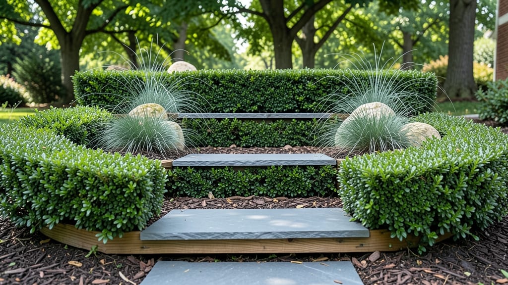 Bed With Steps Garden Design: Tiered Terraces for Elevated Plant Zones