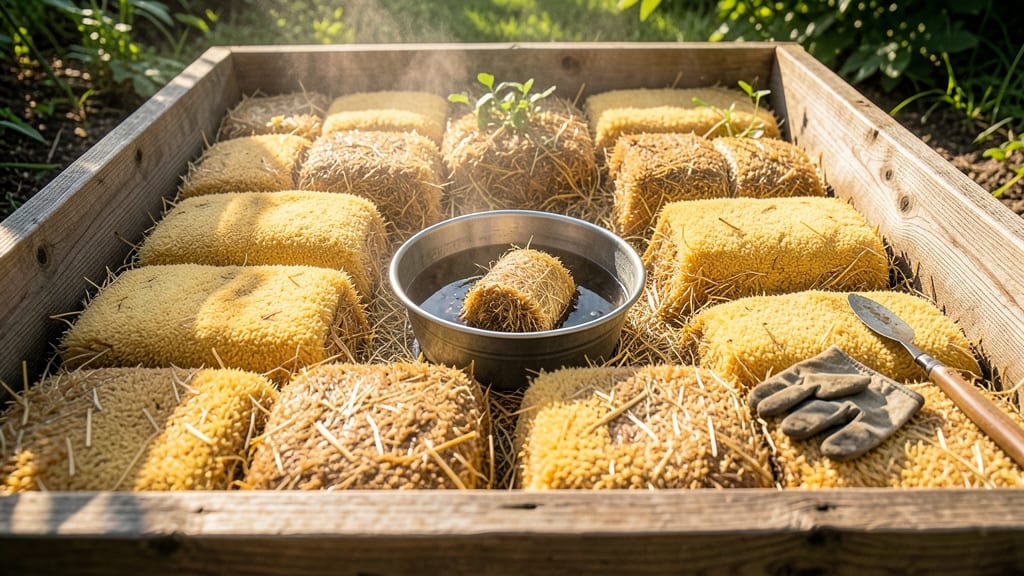 Straw Bale Garden Beds