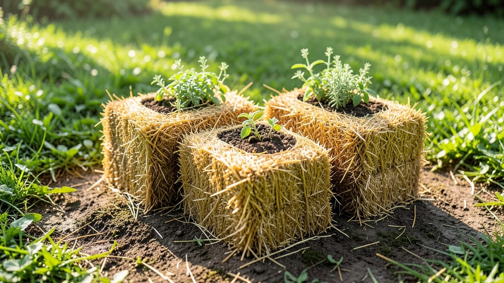 Straw Bale Gardens for Weeds